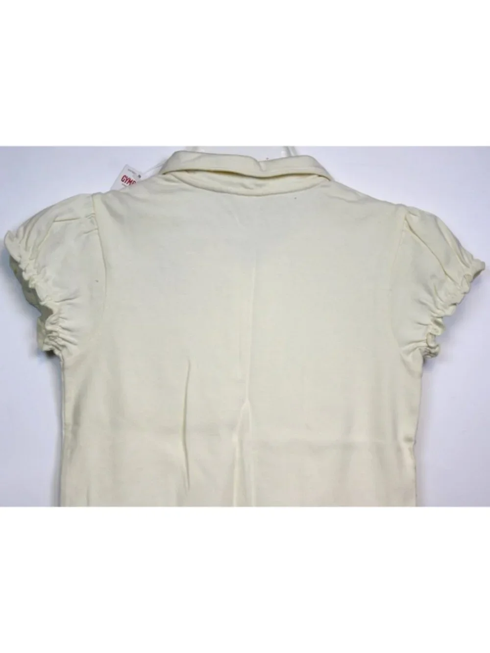 2006 Gymboree Cherry Pie Sequin Polo Shirt Bow sz 12 Puff Cap Sleeve NEW